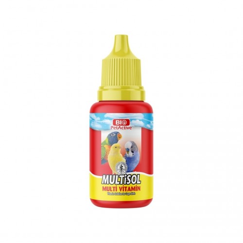 Bio PetActive Multisol Multi Vitamin Kuş Vitamini 30 ML.