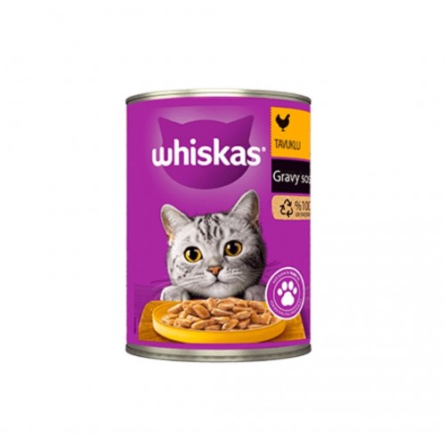 Whiskas Tavuklu ve Gravy Soslu Konserve Mama