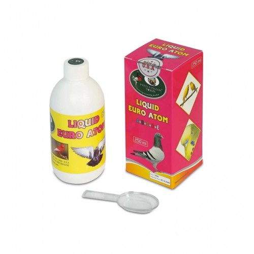 Sıvı Euro Atom 250 ML Yavru kuşlar için çok etkili ve hızlı geliştiricidir.