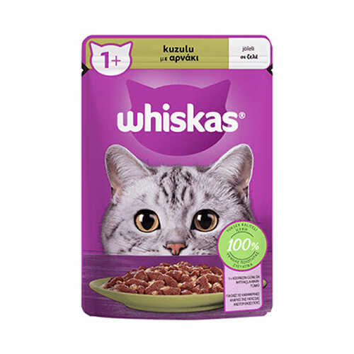 Whiskas Pouch Jöle İçinde Kuzulu Yetişkin Kedi Konservesi 6 Adet 85 Gr